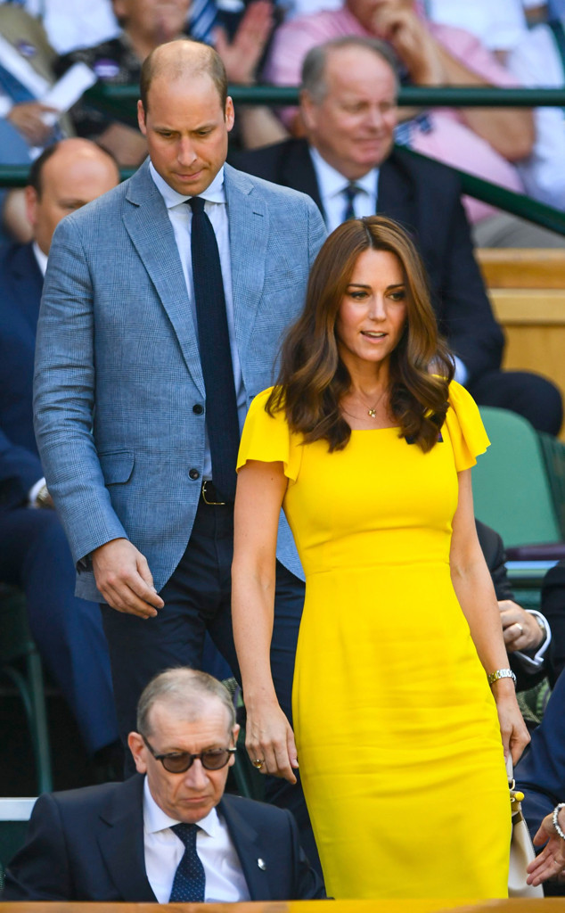 Image result for kate middleton in yellow at Wimbledon